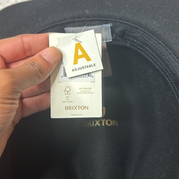 Brixton Piper Black Wool Floppy Brim Hat Size M NWT - Picture 12 of 14